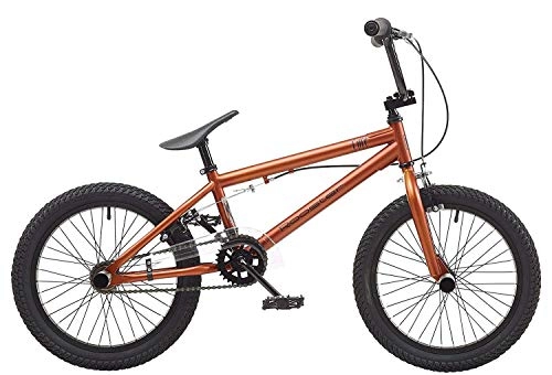 BMX : DUDU Core BMX-Fahrrad für Jungen, 23 cm Rahmen, 18 Zoll, mattes Kupfer