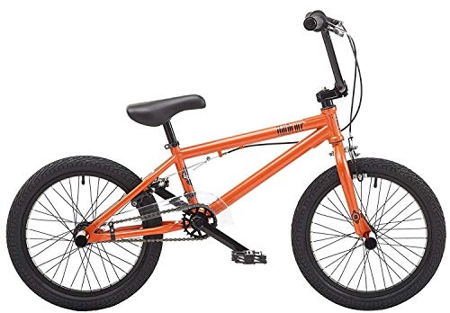 BMX : DUDU Hardcore 9, 5" Rahmen 18" Rad Jungen BUDU Bike Metallic Mountainbike Orange