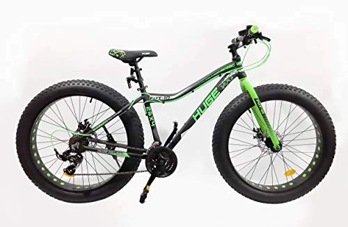 BMX : Fahrrad Fat Bike 66 cm (26 Zoll), Aluminiumrahmen – Bremsen mit Doppelscheibe – ausgestattet mit 18 Shimano und Rapid Fire STEF41 Shimano