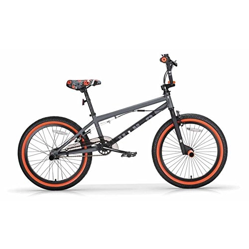 BMX : Fahrrad u-n + oder BMX von MBM mit Stahlrahmen und Freestyle, grau