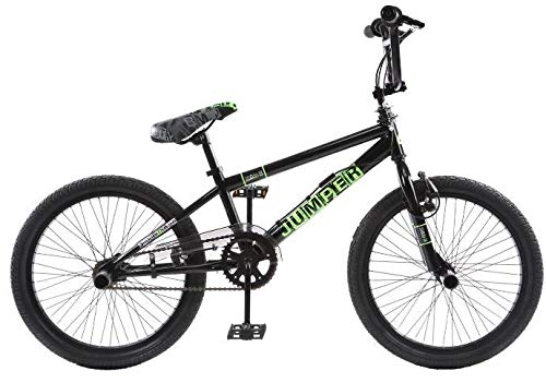 BMX : Jumper BMX fiets 20 Zoll 47 cm Unisex Felgenbremse Schwarz
