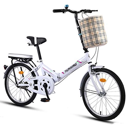 BMX : Klapprad mit Halterung, Mini-tragbares Fahrrad Ultraleichtes Stadtfahrrad für Erwachsene Kleines Studentenfahrrad für Damen Cruiser-Fahrrad, 16 Zoll / 20 Zoll