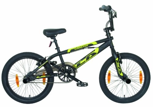 BMX : LA Bicycle BMX Fahrrad, schwarz, Rahmenhöhe: 26, 7 cm, Reifengröße: 20 Zoll (50, 8 cm), 61007600