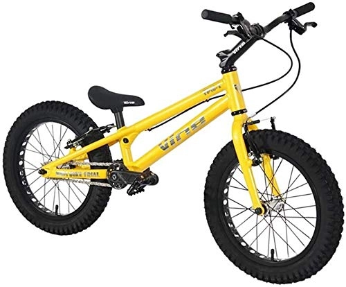 BMX : LAMTON 16-Zoll-Straen-Versuche Bike komplette Trial Bike for Kinder, TP16 I Aluminium Rahmen und Gabel, WINZIP V Brake (Farbe : Yellow)