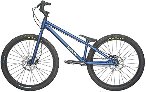 BMX : LAMTON 26-Zoll-Straen-Versuche Bike Komplettfahrrder for Erwachsene - Mnner und Frauen - Anfnger und Fortgeschrittene, CrMo Rahmen und Gabel, stark und robust (Farbe : Blau, Gre : High Version)