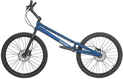 BMX : LAMTON 26 Zoll Trial Bike / Biketrial for Anfnger und Fortgeschrittene, Aluminium Rahmen und Gabel, komplettes Rad (Farbe : Blau, Gre : Upgraded Version)