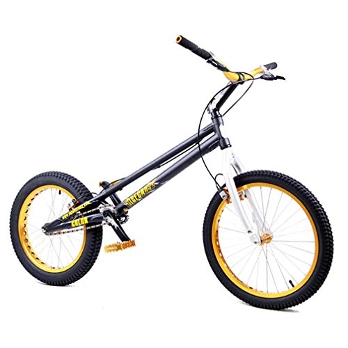 BMX : LJLYL 20 Zoll BMX Biketrial / Climb Jumping Bike, Leichter Aluminiumlegierungsrahmen und Vorderradgabel, 18 × 12T Getriebe, vordere und hintere hs33 Bremsen