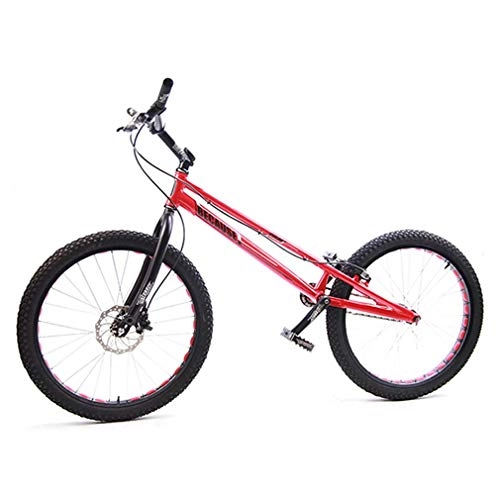 BMX : LJLYL 24 Zoll Bike Trial / BMX Jump Bike für Erwachsene, Leichter Aluminiumlegierungsrahmen und Vorderradgabel mit Bremse (vordere MAGURA-MT2 Ölscheibe / hintere HS33 Ölbremse)