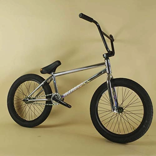 BMX : LJLYL Pro BMX-Fahrrad für Teenager und Erwachsene, 20-Zoll-Räder, Anfänger bis Fortgeschrittene, 4130 Cr-Mo Stahlrahmen, 25 × 9T BMX-Getriebe