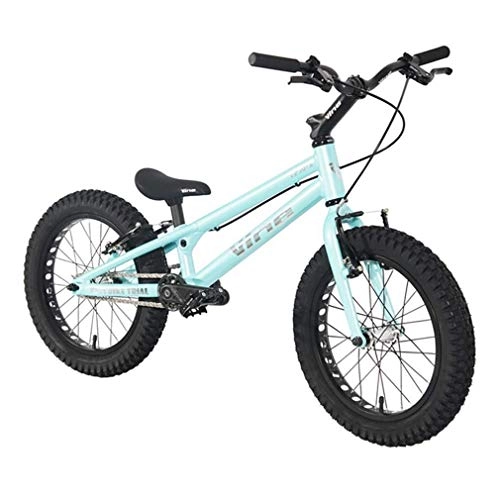 BMX : LUO Fahrrad, Vine-16 16 Zoll Street Trials Fahrrad Komplettes Testrad für Kinder, Tp16 I Aluminiumlegierungsrahmen und Gabel, Winzip V Bremse, Blau