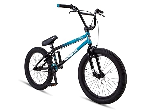 BMX : Mongoose Ritual 500 BMX-Rad, 20" Laufräder, Hi-Ten Stahlrahmen, Schwarz, Blau