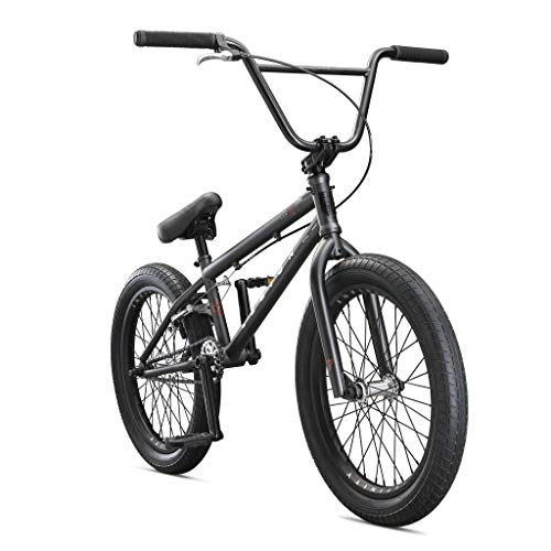 BMX : Mongoose Unisex-Erwachsene Legion BMX Freestyle Bike, grau / schwarz, 20-Inch Wheels