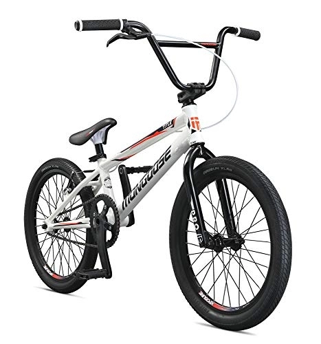 BMX : Mongoose Unisex – Erwachsene Title Elite Pro BMX Race Bike, Weiss, one Size