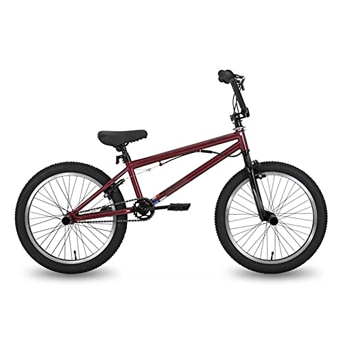 BMX : QILIYING Cruiser Bike 5 Farben 50, 8 cm BMX Freestyle Stahl Fahrrad Doppelbremse Show Bike Stunt Acrobatic Bike (Farbe: HIFR2002rd, Größe: 50, 8 cm)