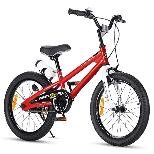 BMX : Royal Baby Freestyle Kinderfahrrad Jungen Mädchen Fahrrad 18 Zoll Rot