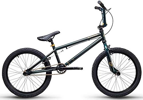 BMX : S COOL XtriX 40-1 S 20" KInder BMX Rad mit Freilaufnabe 20 Zoll Kinderfahrrad 1 Gang Ohne Schaltung dunkelgr�n