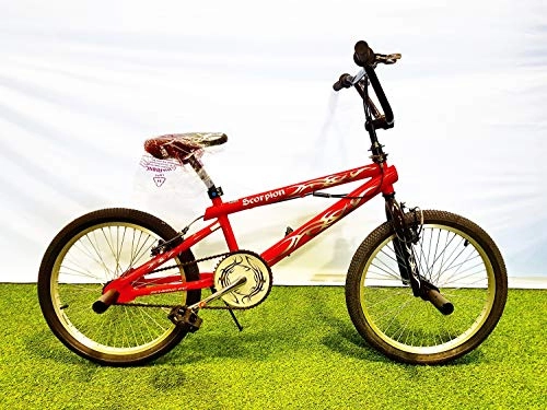 BMX : SCHIANO Scorpion Freestyle BMX-Fahrrad, 20 Zoll, Rot