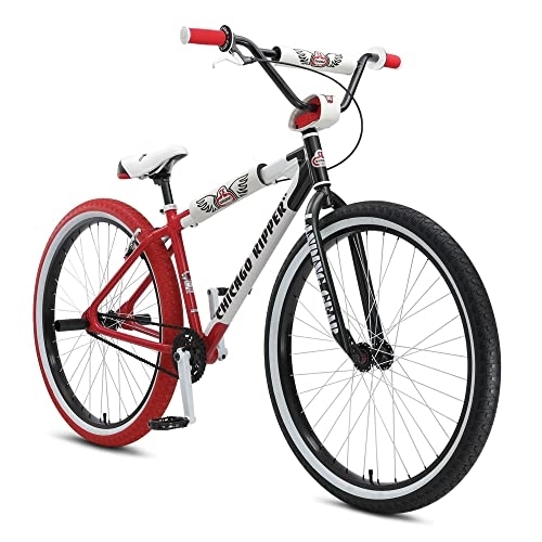 BMX : SE Bikes Big Ripper Chicago 2021 BMX Wheelie Bike 29 Zoll Fahrrad für Erwachsene und Jugendliche ab 165 cm Rad Stuntbike (rot)
