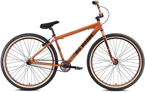 BMX : SE Bikes Big Ripper Wheelie Bike 29 Zoll Fahrrad für Erwachsene und Jugendliche ab 165 cm BMX Rad Stuntbike (Wood Grain)