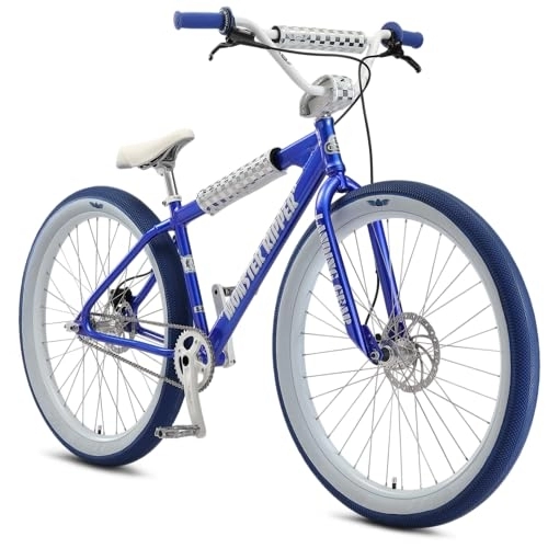 BMX : SE Bikes Monster Ripper 29+ Wheelie Bike 29 Zoll Fahrrad für Erwachsene und Jugendliche ab 165 cm BMX Rad Stuntbike (Blue Sparkle)