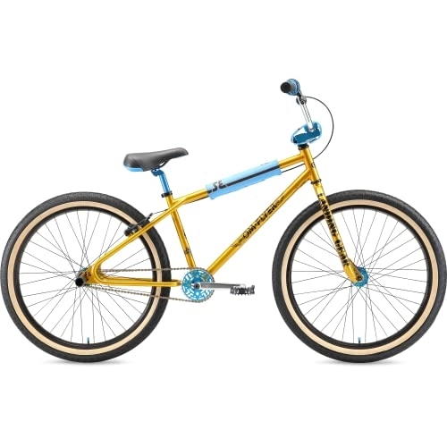 BMX : SE Bikes OM Flyer 26R BMX Bike 2021 (38cm, Gold)