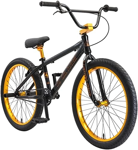 BMX : SE Bikes SO Cal Flyer 24R BMX Bike 2022 (32cm, Stealth Mode Black)