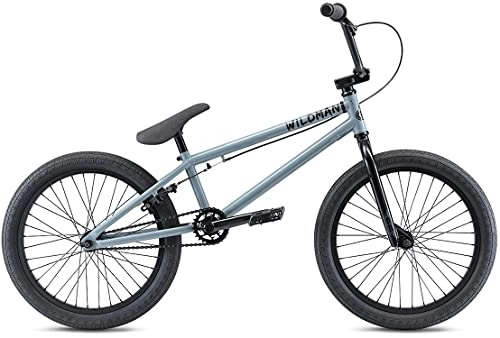 BMX : SE Bikes Wildman BMX Bike 2021 (22cm, Gray)