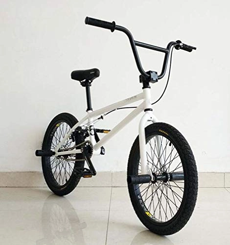 BMX : SWORDlimit Freestyle BMX Bike für Anfänger bis Fortgeschrittene, Rahmen aus Kohlenstoffstahl, 25x9T BMX-Getriebe, mit U-förmigen Hinterbremsen und 20-Zoll-Rädern, F