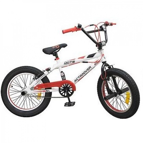 BMX : Toimsa Freestyle BMX Kinderfahrräder Jungen 20 Zoll 32 cm Jungen Cantilever Weiß / Rot