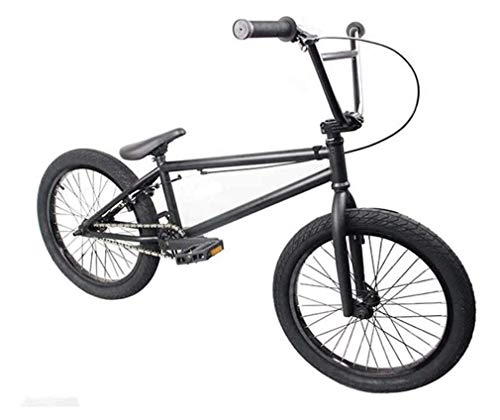 BMX : WJSW 20-Zoll-Bikes Freestyle für Anfänger bis Fortgeschrittene, Rahmen aus kohlenstoffreichem Stahl, 25X9T-Getriebe, mit U-Typ-Bremse, Gold