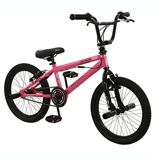 BMX : Zombie 45, 7 cm Sting BMX Bike – Fahrrad in Pink & Schwarz mit Gyro Bremsen (Mädchen)