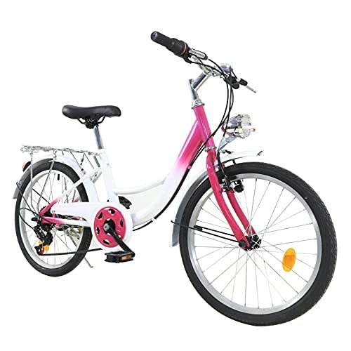 City : 20 Zoll Kinderfahrrad - Fahrrad für Kinder Cruiser, Jugendfahrrad für Jungen und Mädchen mit 6 Gang Schaltung für Kinder zwischen 12-16 Jahre und 1, 00-1, 40m Körpergröße
