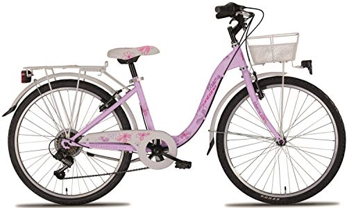 City : 24 Zoll Mädchen Fahrrad Montana Bloomy 6 Gang, Farbe:lila