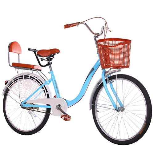 City : 24-Zoll-Urban-Commuter-Bike, Herren-City-Fahrrad Für Damen, Leichtes City-Fahrrad Für Erwachsene Zum Fahren Und Pendeln in Der Stadt, Blau