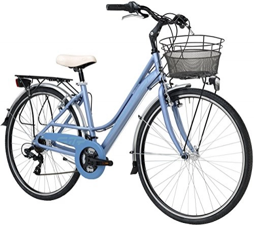 City : 28 Zoll Damen Trekking Fahrrad 18 Gang Adriatica Sity 3 Lady, Farbe:blau