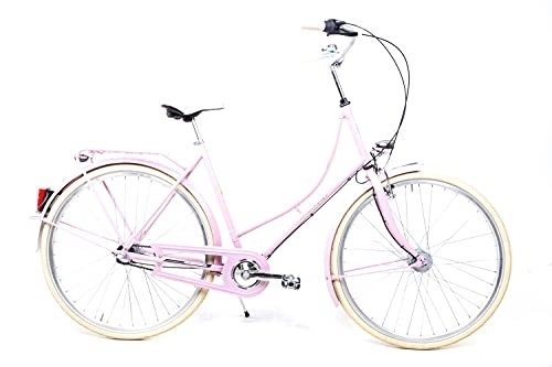 City : 28 Zoll Holland Fahrrad City Bike Damen Nostalgie Shimano 3 Gang Rücktritt pink