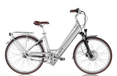 City : Allegro Unisex – Erwachsene Invisible City Plus E-Bike, Silber, 43 cm