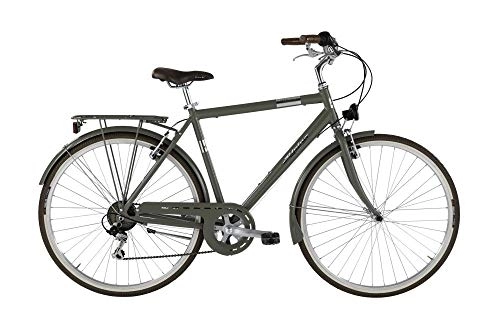 City : Alpina Bike 28 Zoll Cityrad Herren Viscontea Bonneville 7 Gänge Olivgrün 55 cm Rahmengröße