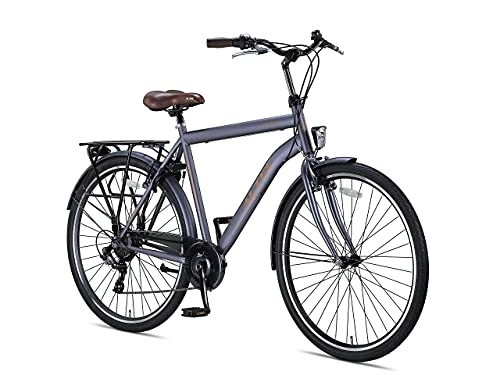 City : ALTEC Metro | 28 Zoll 56 cm Cityräder Stahlrahmen Aliminum Felgen Shimano 7 Gänge Fahrrad 7-Gang Citybike für Mädchen, Jungen, Herren und Damen City Bike