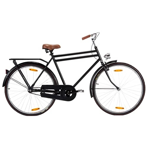 City : Amdohai Holland Hollandrad 28 Zoll Laufrad 57 cm Rahmen Herren (Breite Räder und Einer Rücktrittbremse Hinten)