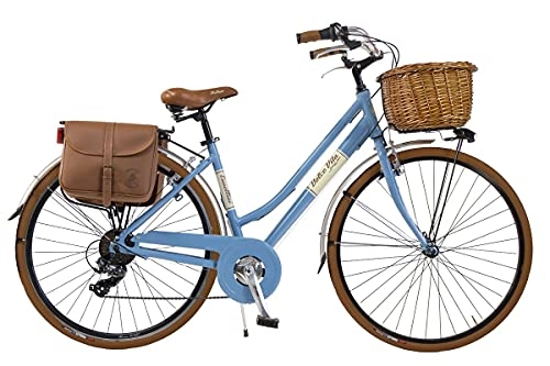 City : Dolce Vita by Canellini Vintage Fahrrad Straße Veneto Retro Bike Citybike Hellblau 50