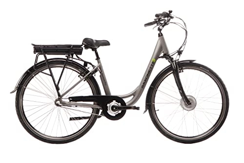 City : E-Bike SAXONETTE Advanced Plus 10, 4 Ah Citybike Unisex Erwachsene (Silber)