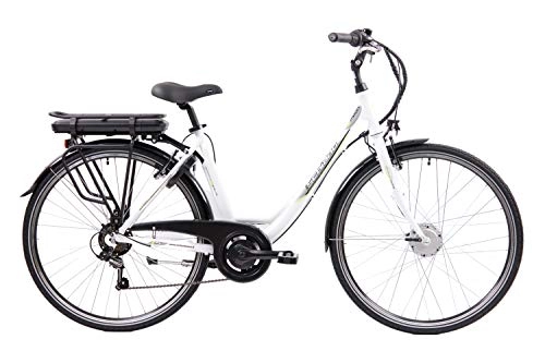 City : F.lli Schiano Women's E-Moon E-Bike, Weiss, 49cm