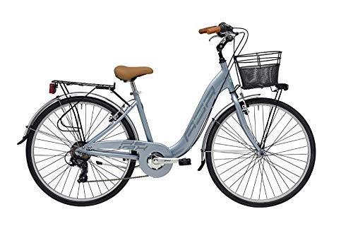 City : Fahrrad für Damen, 26 Zoll, Relax, Shimano, 6 V, Grau