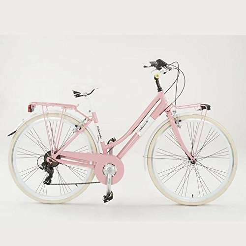 City : Fahrrad Summer velomarche Damen mit Rahmen aus Aluminium, Rosa, 46 cm