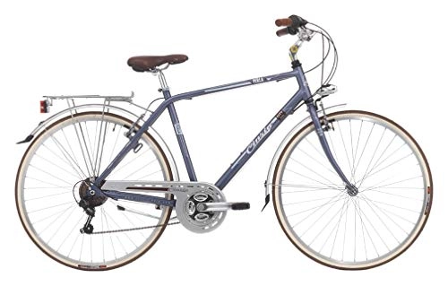 City : Fahrradgürtel für Herren, Perle, 28 Shimano 6 V, Aluminium, Perlblau