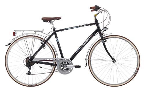 City : Fahrradgürtel für Herren, Perle, 28 Shimano 6 V, Aluminium, Schwarz mit Perle