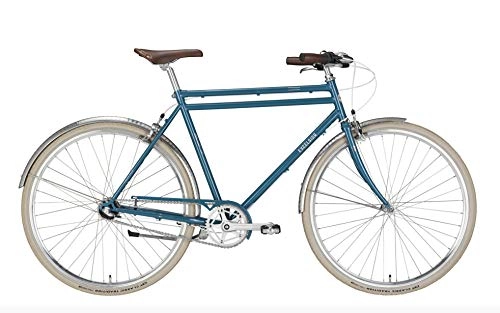 City : fahrradstation Excelsior Vintage Rad mit Doppelstange (Hell Blau)