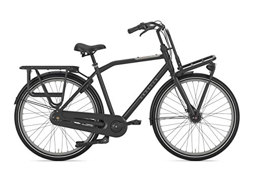 City : Gazelle Heavy DUTYNL T7 Herrenfahrrad City Bike 2021, Farbe:schwarz, Rahmenhöhe:59 cm