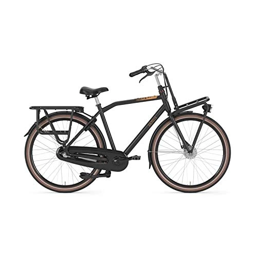 City : Gazelle HeavyDutyNL T7 Nexus FL Trekking Bike 2020 (28" Herren Diamant 54cm, Schwarz (Herren))